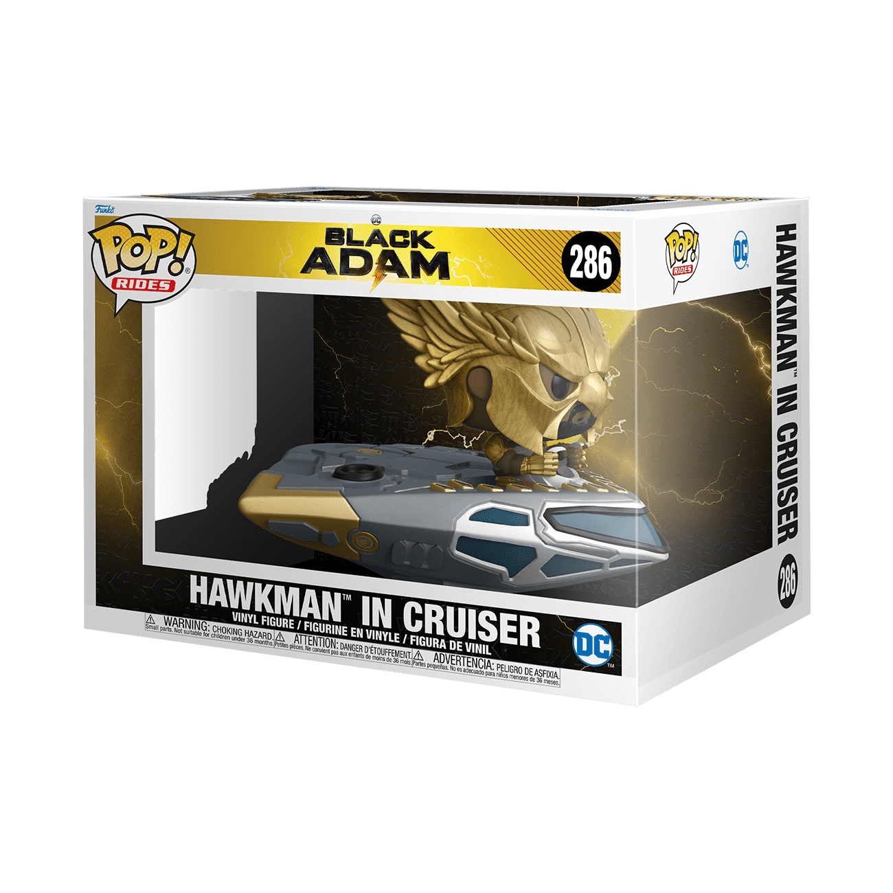 Black Adam - POP! Hawkman in Cruiser *Pré-Venda*.