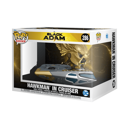 Black Adam - POP! Hawkman in Cruiser *Pré-Venda*.