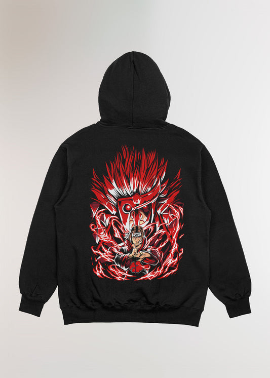 MADE IN JAPAN - THE PRINCE OF CROWS® OVERSIZE BLACK HOODIE