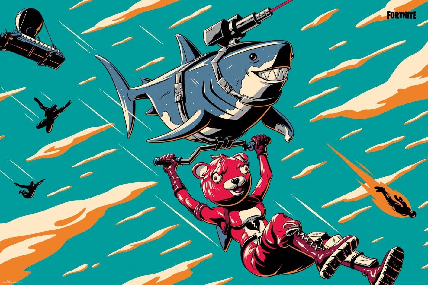 Fortnite - Poster Laser Shark Popstore 