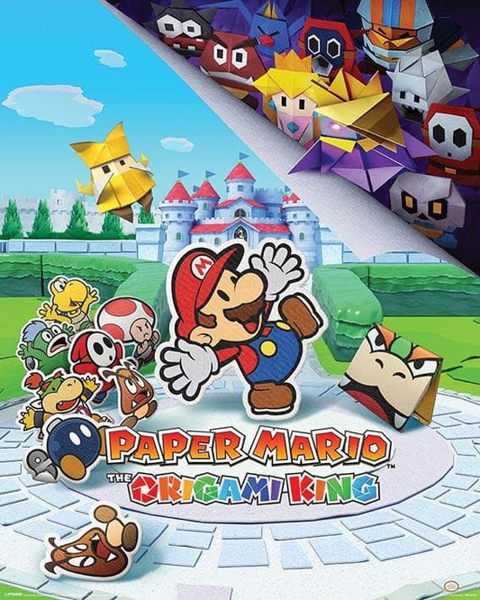 Super Mario - Poster The Origami King.