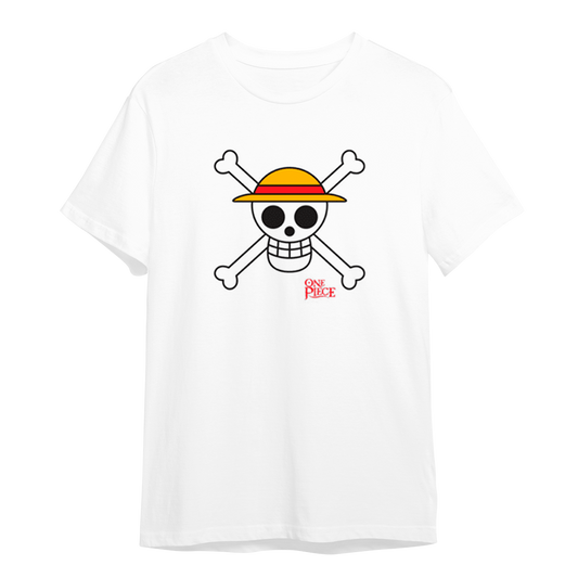 One Piece - T-Shirt Branca Skull