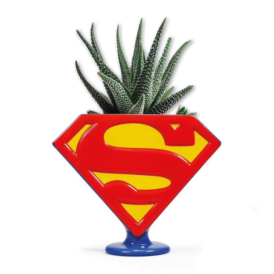 Super-Homem - Vaso para Plantas Logo
