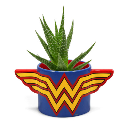 Mulher Maravilha - Vaso para Plantas Logo