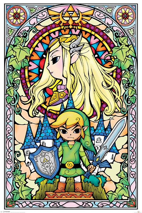 The Legend of Zelda - Quadro de Madeira Popstore 