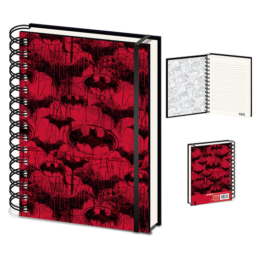 Batman - Notebook A5 Red Logo.