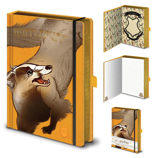 Harry Potter - Notebook Premium A5 Intricate Houses Hufflepuff.