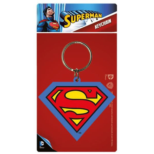 Super-Homem - Porta-Chaves de Borracha Logo Popstore 