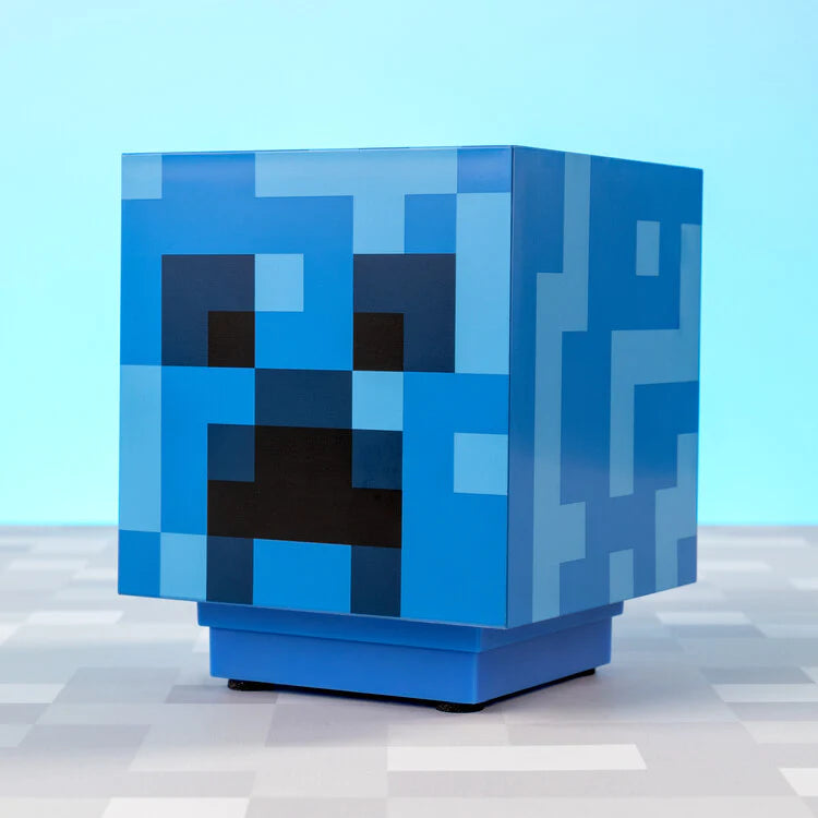 Minecraft - Candeeiro Creeper (azul)