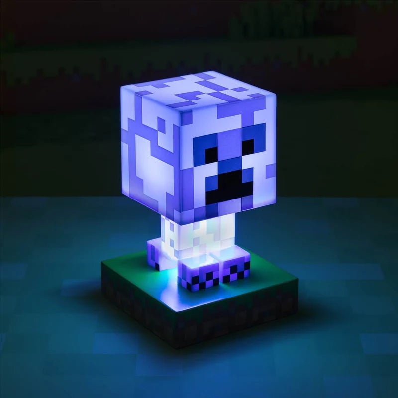 Minecraft - Candeeiro Icon Creeper (blue)