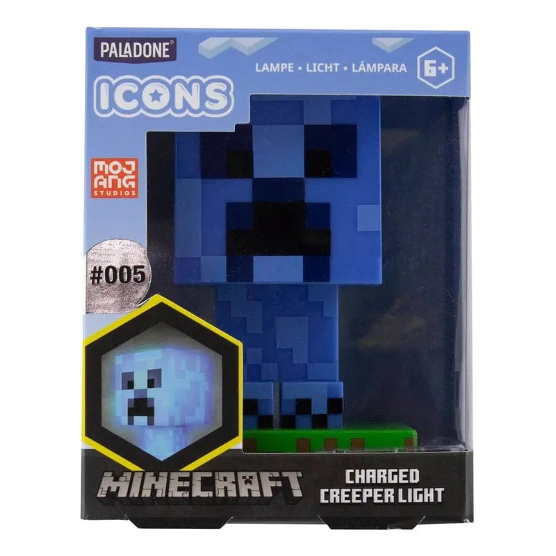 Minecraft - Candeeiro Icon Creeper (blue)