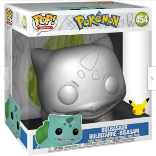 Pokémon - POP! Bulbasaur Silver Metallic 10"
