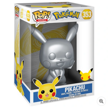 Pokémon - POP! Pikachu Silver Metallic 10"