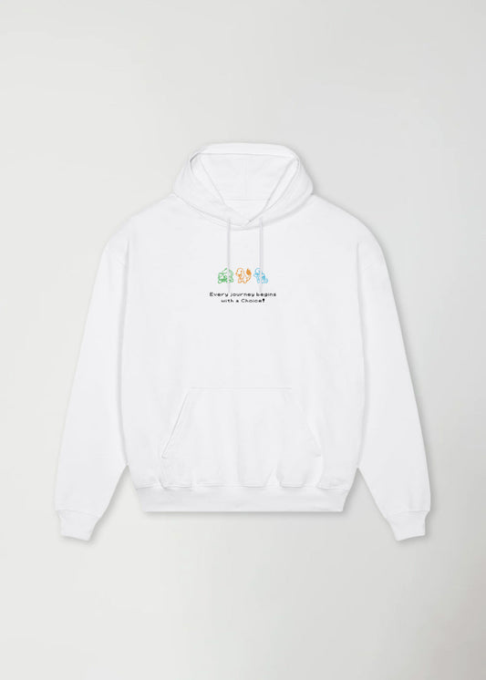 MADE IN JAPAN - THE CHOICE® OVERSIZE WHITE HOODIE
